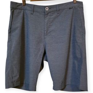 Travis Mathew Charcoal Gray Golf Flat Front Shorts
